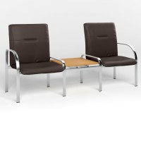 Мягкий офисный стул Новый Стиль STAFF-2 T ECO-31 (Темно-коричневый) (NWS-132534)