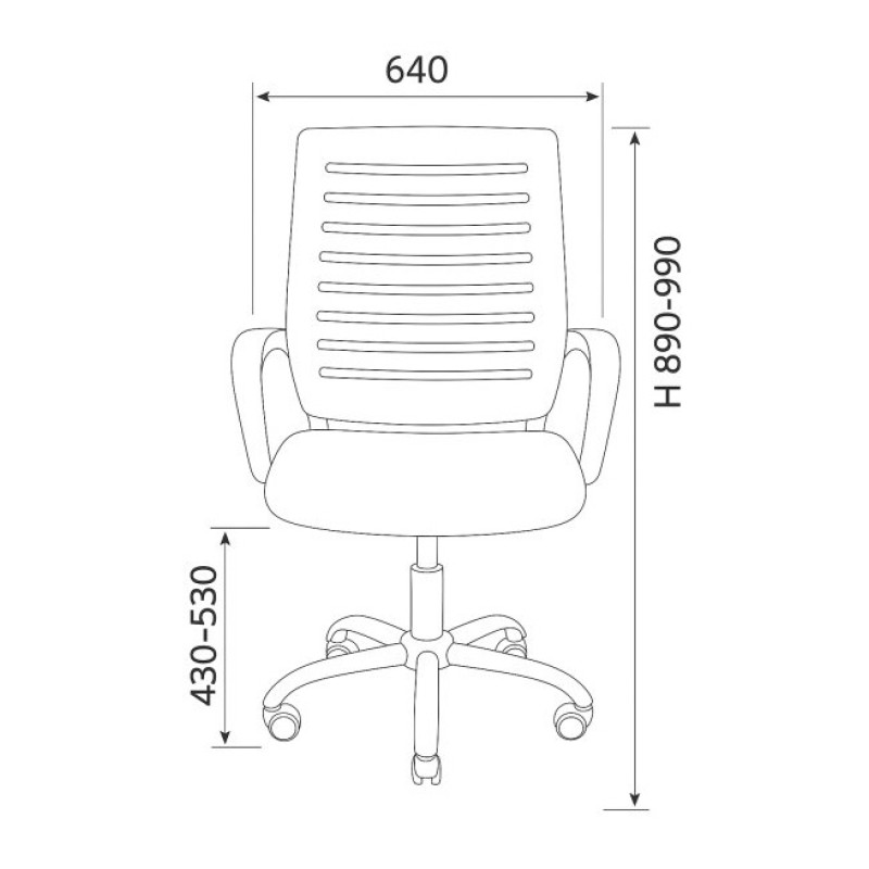 Крісло комп'ютерне Perfect Home BO-001BB Чорний (PFH-092120)