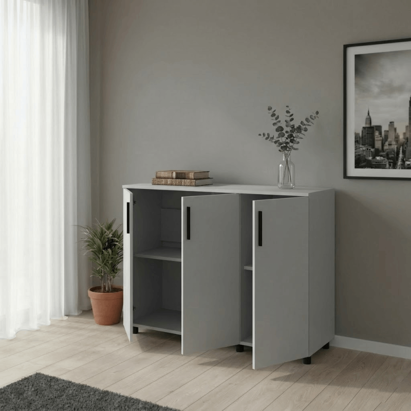 Комод Doros Торн Сірий 3Ш/1Д 135х51.6х80 (DRS-012107)