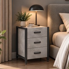 Тумба універсальна Ferrum-decor Вів'єн 3 50x41x40 чорний ДСП Бетон 16 мм (FRD-106935)