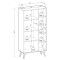 Стелаж Perfect Home Forest RG80 2-дверний 80х160х38 см Беж пісочний/ялиця сканді (PFH-091480)