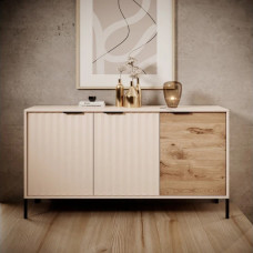 Комод Perfect Home Rock 3D/153 153,1x81,4x39,5 Бежевий/Дуб вікінг (PFH-091088)