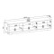 Тумба під телевізор Perfect Home Royal RTV180 3D 181,5x42x39 Бежевий (PFH-091293)