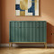Комод Perfect Home Nova 2-дверний з 2 шухлядами і золотими ніжками KSZ104 104х83х39 см Лабрадор (PFH-091497)