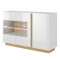 Комод Perfect Home Marco 3D2W/138 138,2x90,5x40 Білий/Білий глянець/ Дуб грандсон (PFH-091034)