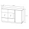 Комод Perfect Home Marco 3D2W/138 138,2x90,5x40 Білий/Білий глянець/ Дуб грандсон (PFH-091034)