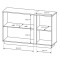 Комод Perfect Home Marco 3D2W/138 138,2x90,5x40 Білий/Білий глянець/ Дуб грандсон (PFH-091034)