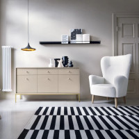 Комод Perfect Home Mono MKSZ154 3D3S 153,4x83,2x39 Беж пісочний (золоті ніжки) (PFH-091207)