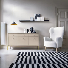 Комод Perfect Home Mono MKSZ154 3D3S 153,4x83,2x39 Беж пісочний (золоті ніжки) (PFH-091207)