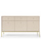 Комод Perfect Home Mono MKSZ154 3D3S 153,4x83,2x39 Беж пісочний (золоті ніжки) (PFH-091207)
