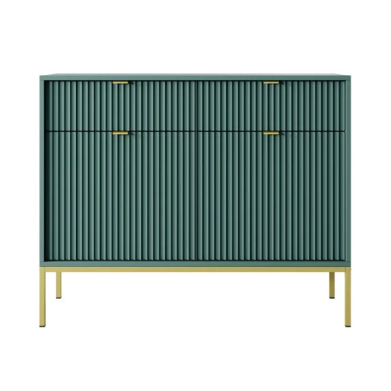 Комод Perfect Home Nova 2-дверний з 2 шухлядами і золотими ніжками KSZ104 104х83х39 см Лабрадор (PFH-091497)