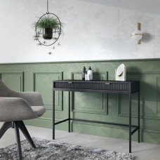 Туалетний столик з телескопічними напрямними Perfect Home Nova T104 104x77x50 см Чорний (чорні ніжки) (PFH-091264)
