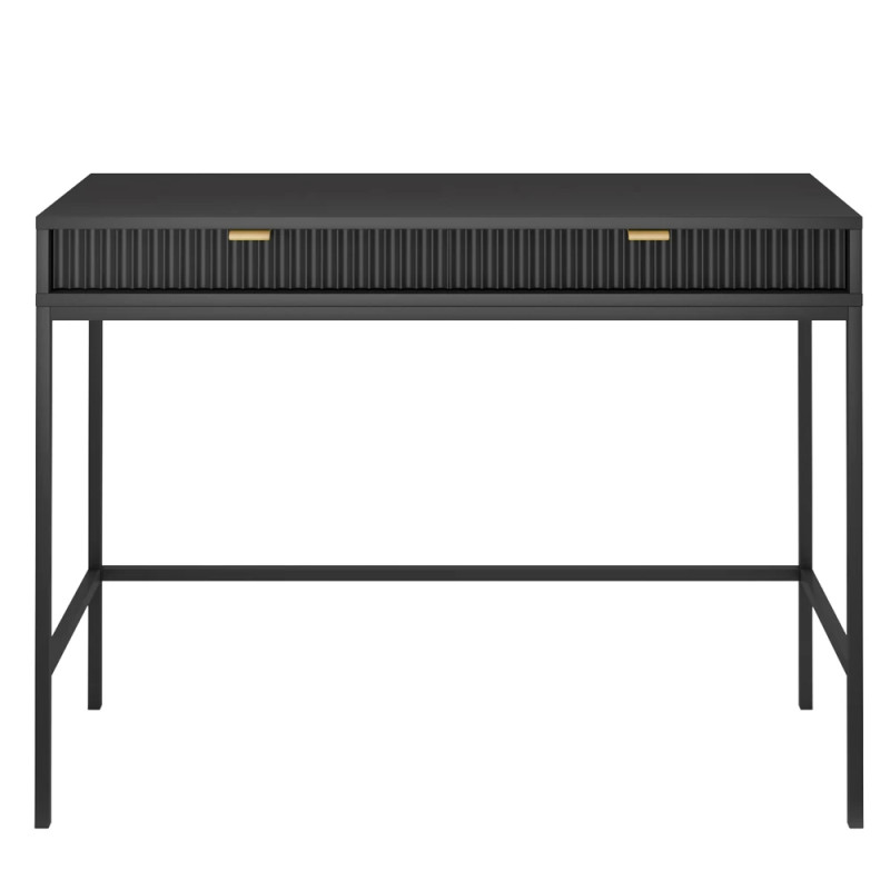 Туалетний столик з телескопічними напрямними Perfect Home Nova T104 104x77x50 см Чорний (чорні ніжки) (PFH-091264)
