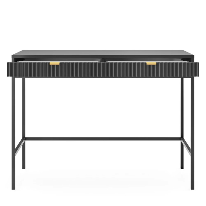 Туалетний столик з телескопічними напрямними Perfect Home Nova T104 104x77x50 см Чорний (чорні ніжки) (PFH-091264)