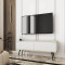 Тумба під телевізор Perfect Home Oro RTV135 MDF 2D 135х53х32 Білий (чорні ніжки) (PFH-091333)