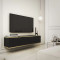 Тумба під телевізор навісна Perfect Home Oro RTV135 2D 135х30х32 Чорний (PFH-091352)