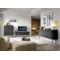 Комод з телескопічними напрямними Perfect Home Zova KSZ168 2D3S 168x87x39 Чорний (чорні ніжки) (PFH-091370)