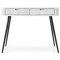 Туалетний столик з телескопічними напрямними Perfect Home Zova T103 103x80x49 см Білий (чорні ніжки) (PFH-091298)