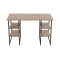 Компьютерный стол Ferrum-decor Карэн 75x120x70 черный ДСП Дуб Сан-Марино 16мм (FRD-102063)
