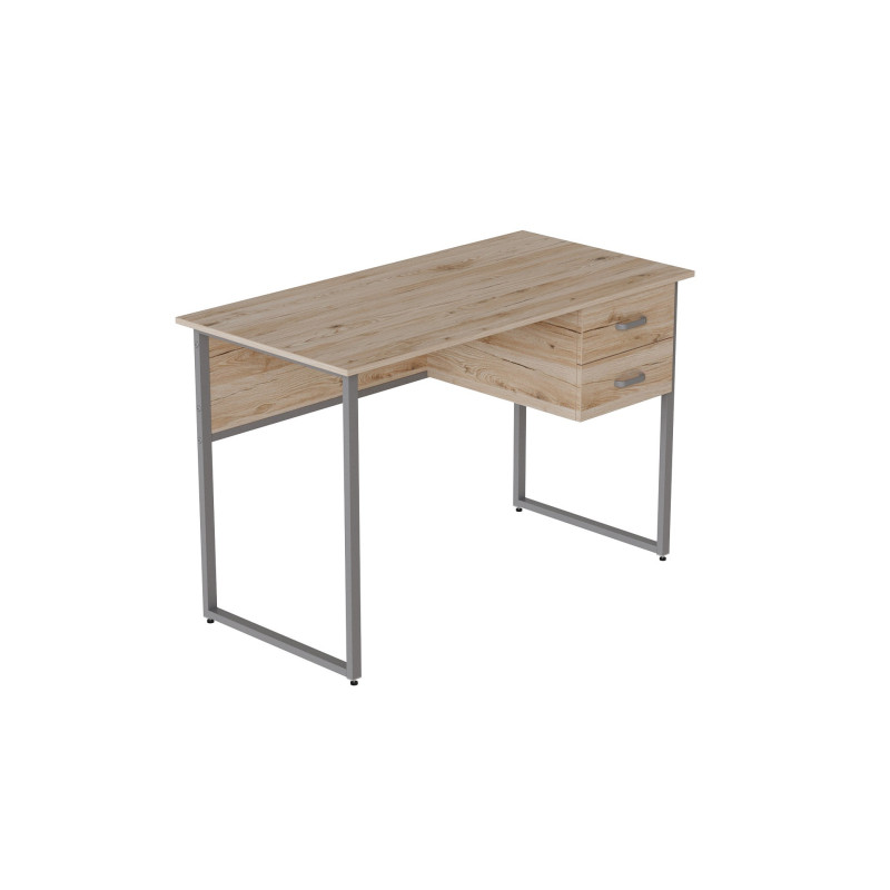 Комп'ютерний стіл Ferrum-decor Дакота 75x120x60 сірий ДСП Дуб Сан-Марино 16мм (FRD-102313)