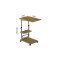 Стіл приставний Ferrum-decor Адан 62x40x60 метал Сірий ДСП Дуб Артизан 16мм (FRD-102503)