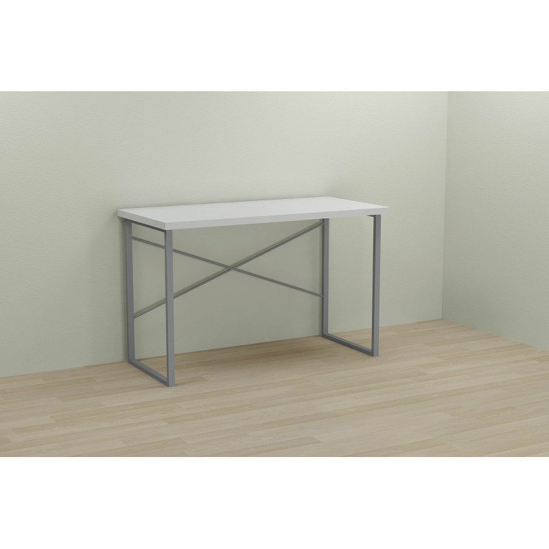 Письмовий стіл Ferrum-decor Дейв 76x100x60 сірий ДСП Біле 32мм (FRD-102363)