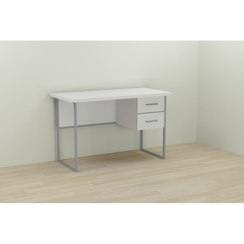 Письмовий стіл Ferrum-decor Дакота 76x120x70 сірий ДСП Біле 32мм (FRD-102343)