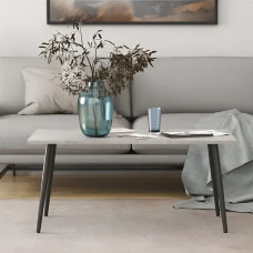 Стіл журнальний Монтана Ferrum-decor 45x100x50 Чорний метал ДСП Бетон 16 мм (FRD-106711)