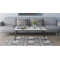 Стіл трансформер журнальний Dandi Small Ferrum-decor 45x120 160)x60 Чорний метал ДСП Білий 16 мм (FRD-106791)
