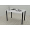 Стол кухонный Ferrum-decor Бенита 75x120x70 Черный ДСП Белое 16мм (FRD-106281)