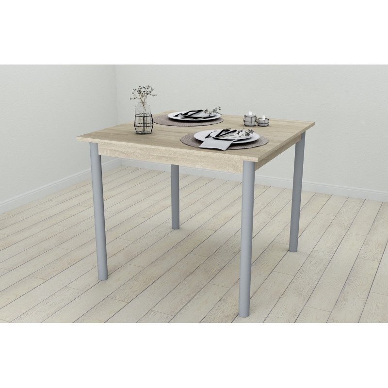 Стол кухонный Ferrum-decor Агата 75x90x90 Серый ДСП Сонома 16мм (FRD-106261)
