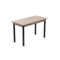 Стіл кухонний Ferrum-decor Маріо 75x120x60 Чорний ДСП Сан-Марино 16мм (FRD-105661)