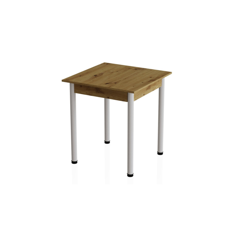 Стол кухонный Ferrum-decor Агата 75x90x90 Белый ДСП Дуб Артизан 16мм (FRD-105681)