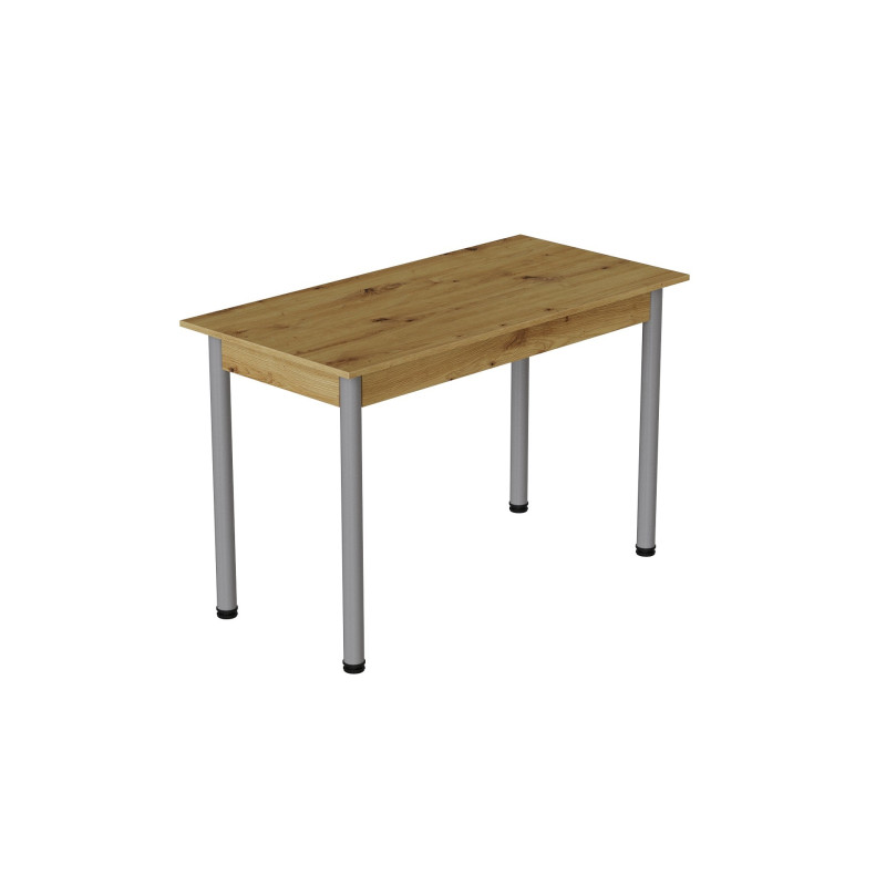 Стіл кухонний Ferrum-decor Беніта 75x120x80 Сірий ДСП Дуб Артизан 16мм (FRD-105701)