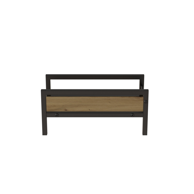 Підставка для системного блоку Ferrum-decor Нікі 21x24x45 Чорний ДСП Дуб Артизан 16мм (FRD-105291)