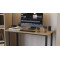 Стіл письмовий Кнап 2 Ferrum-decor 750x1200x700 Чорний метал ДСП Дуб Сонома 16 мм (FRD-106421)