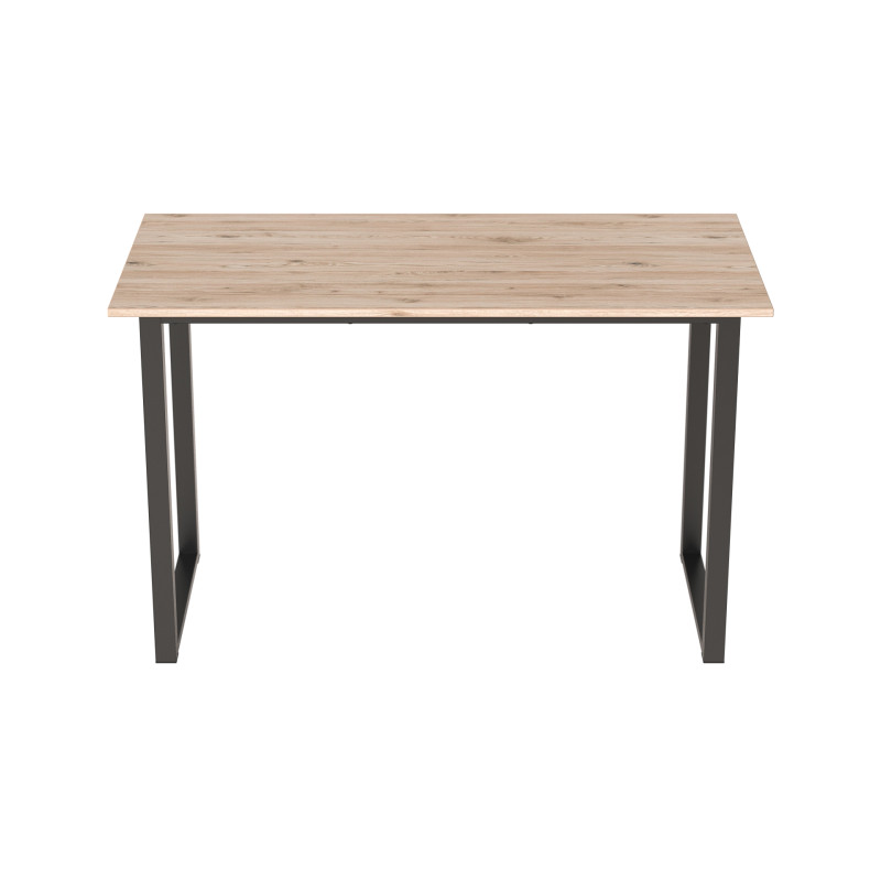 Стол письменный Кнап 2 Ferrum-decor 750x1000x700 Черный металл ДСП Дуб Сан-Марино 16 мм (FRD-106411)