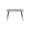 Стол кухонный Марсель 40 Ferrum-decor 75x120x70 Черный металл ДСП Бетон 16 мм (FRD-106761)