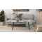 Стіл журнальний Монтана Ferrum-decor 45x100x50 Чорний метал ДСП Бетон 16 мм (FRD-106711)