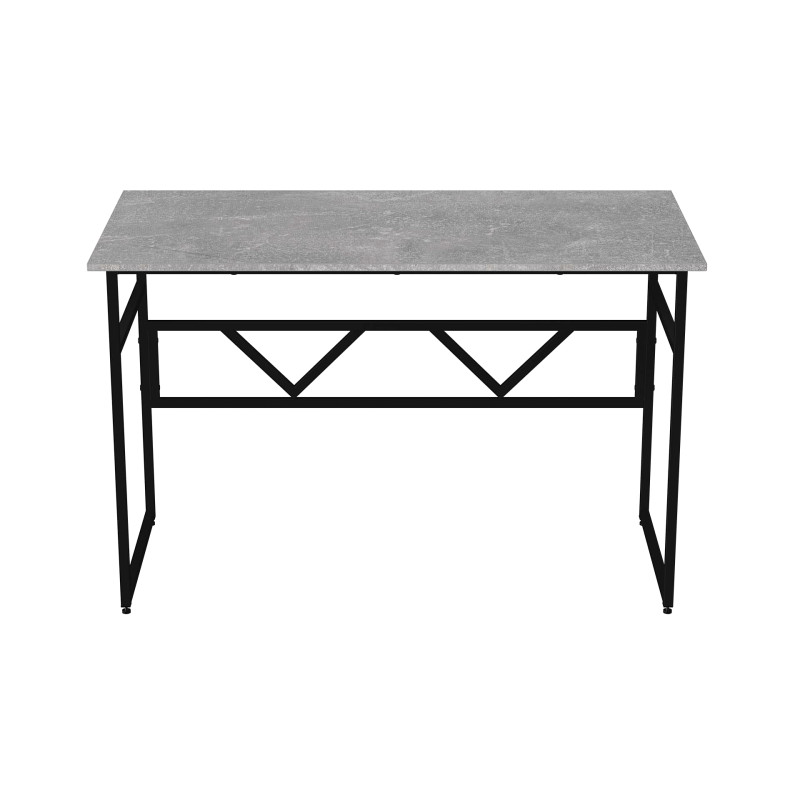 Стіл письмовий Раян Ferrum-decor 750x1400x700 Чорний метал ДСП Бетон 16 мм (FRD-106501)