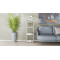 Етажерка 4/34 Ferrum-decor Серії Конект 120x34x28 сірий ДСП Біле 16мм (FRD-104283)