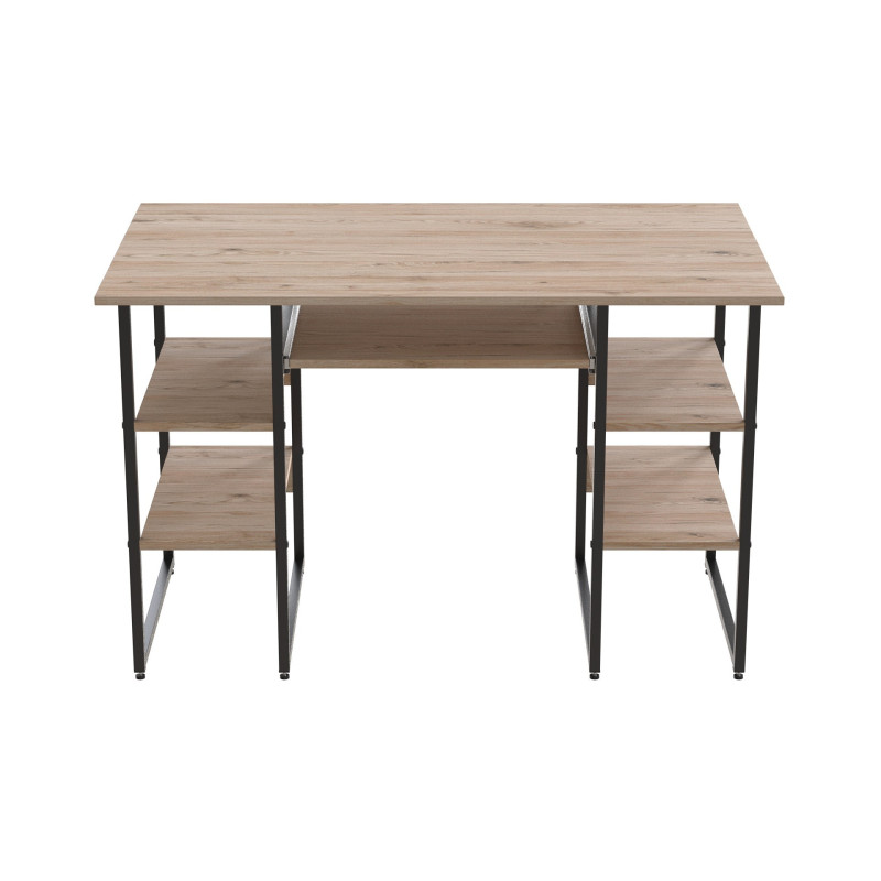 Компьютерный стол Ferrum-decor Тим 75x120x70 черный ДСП Дуб Сан-Марино 16мм (FRD-103973)