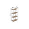 Етажерка 4/60 Ferrum-decor Серії Конект 120x60x28 білий ДСП Дуб Сан-Марино 16мм (FRD-104243)
