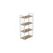 Етажерка 4/60 Ferrum-decor Серії Конект 120x60x28 білий ДСП Дуб Сан-Марино 16мм (FRD-104243)