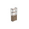 Етажерка 3/60 Ferrum-decor Серії Конект з тумбою 144x60x28 Чорний ДСП Сан-Марино (FRD-104443)
