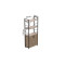 Етажерка 3/60 Ferrum-decor Серії Конект з тумбою 144x60x28 Чорний ДСП Сан-Марино (FRD-104443)