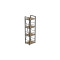Этажерка 4/34 Ferrum-decor Серии Конект 120x34x28 черный ДСП Дуб Артизан 16мм (FRD-104273)