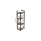 Этажерка 4/34 Ferrum-decor Серии Конект 120x34x28 черный ДСП Дуб Артизан 16мм (FRD-104273)