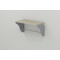 Настінна полиця Ferrum-decor Комфі 260x500x240 метал Сірий ДСП Сонома 16 мм (FRD-102733)