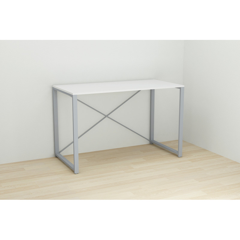 Письмовий стіл Ferrum-decor Серії Конект 75x120x600 сірий ДСП Біле 16мм (FRD-104213)